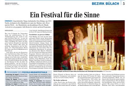 Ein Festival für die Sinne