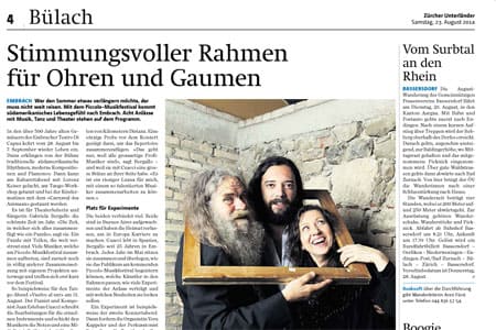 Stimmungsvoller Rahmen für Ohren und Gaumen